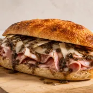 Tartufato — Pistachio mortadella, pecorino and truffle cream